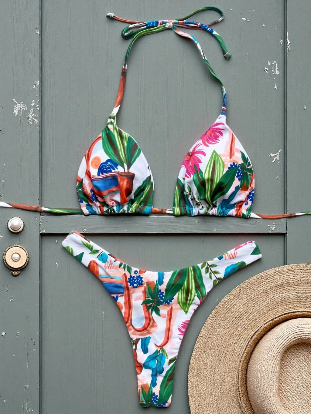 Micro Bikini 2026 Push Up Donna Costumi da Bagno Sexy Set Bikini Brasiliano Perizoma Biquini con Perline Abbigliamento Mare Estivo