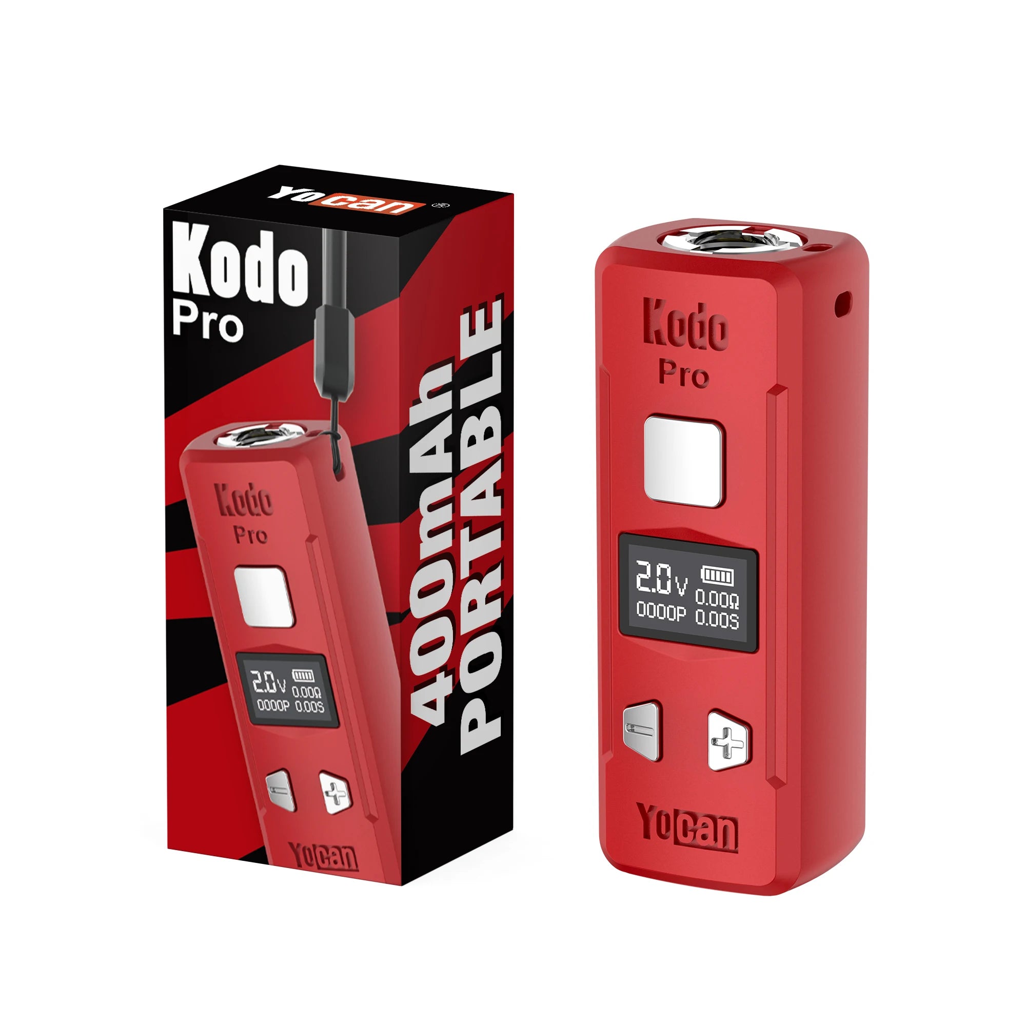 1-5pcs Originale Yocan Kodo Pro Batteria Vape Pen 400mAh 510 Filo 10s Preriscaldare Schermo OLED Sigaretta Elettronica Per 510 Cartuccia