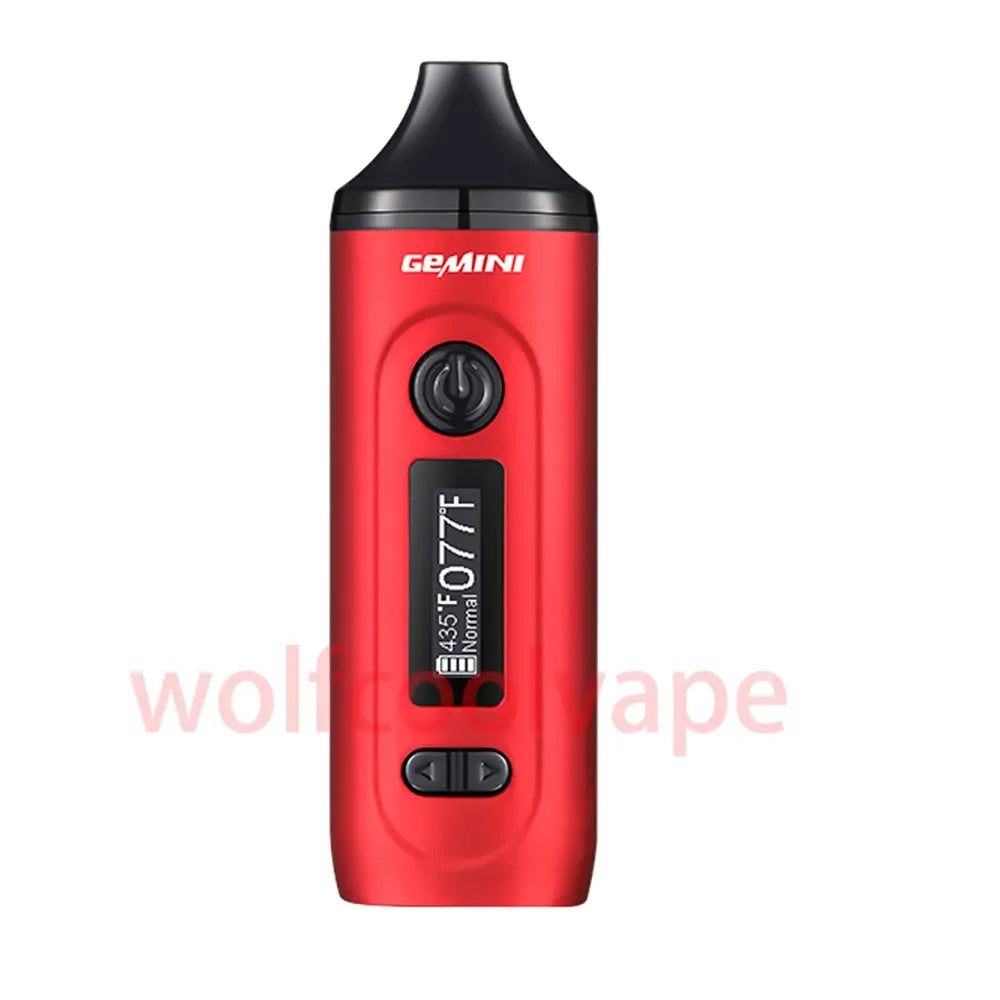 MIGLIOR Vaporizzatore per erbe secche Gemini Starter Kit Batteria Controllo temperatura Schermo OLED 2200mah Vape Pen Kit sigarette elettroniche