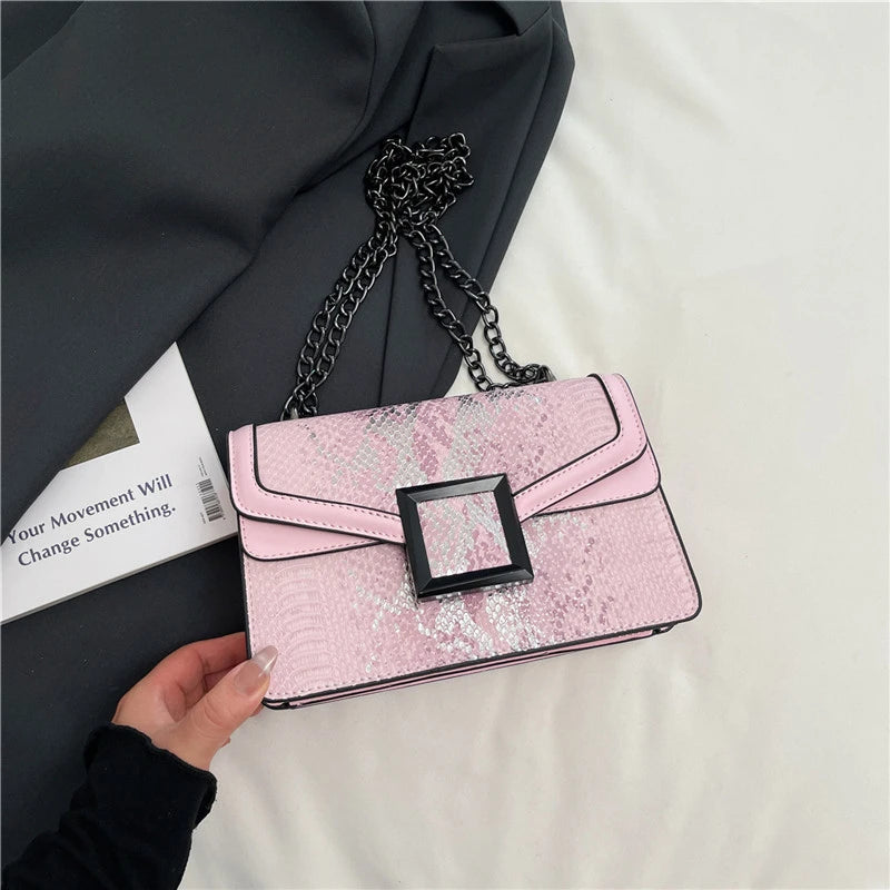 Borse di lusso Borse da donna di marca famose Designer Lady Borse a tracolla con tracolla a catena Borse a tracolla da donna in pelle pu Marca