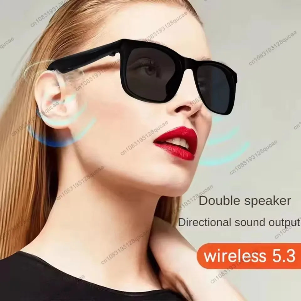 Nuovi Occhiali Smart 2026 per Uomo e Donna, Occhiali Bluetooth con Controllo Vocale, Chiamate, Musica, Protezione UV400, Occhiali da Sole Polarizzati con Cuffie Integrate
