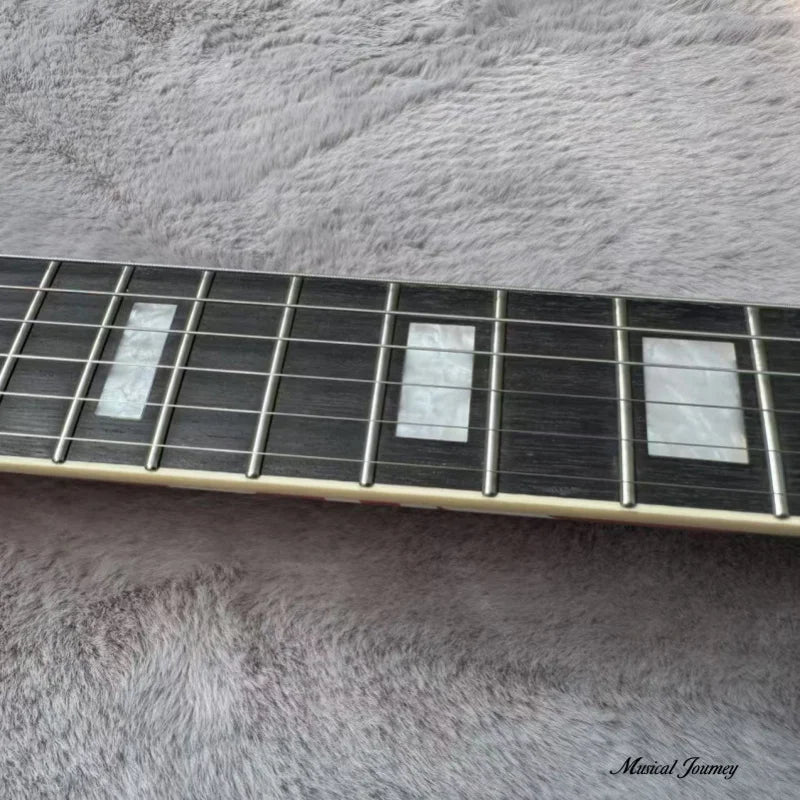 Chitarra Elettrica Big Fork con Finitura a Strisce |   Chitarra Professionale per Performance Heavy Metal
