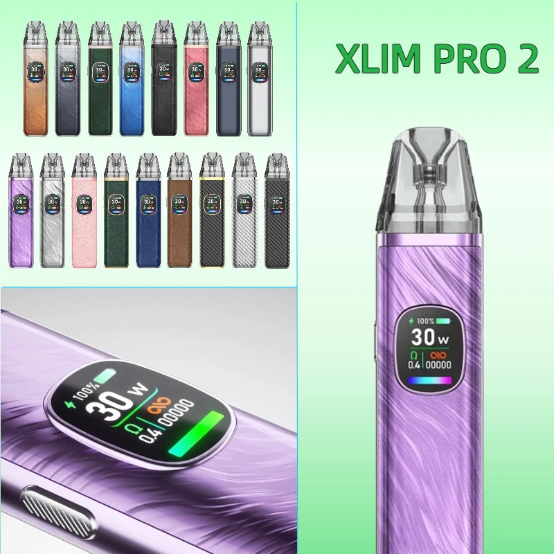 Dispositivo con Batteria per OXVA Xlim Pro 2 1300mAh/Nexlim 1500mAh con Kit Due Cartucce per Cartucce da 0.4/0.6/0.8/1.2ohm 2/3/4ml