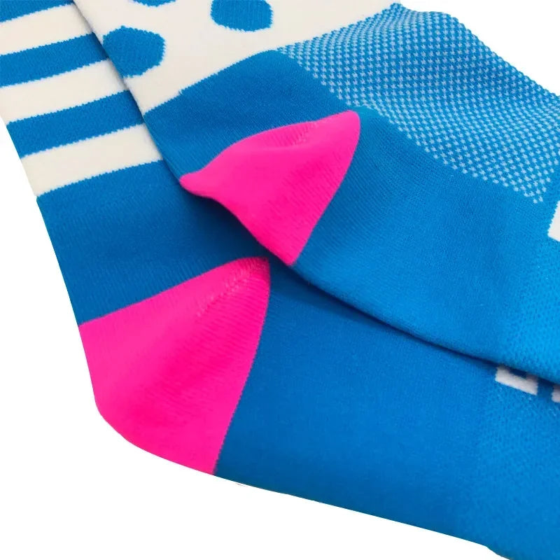 New stripe Dot Cycling Socks Top Quality Professional Brand Sport Socks Breathable Bicycle Sock Outdoor Racing Running Socks