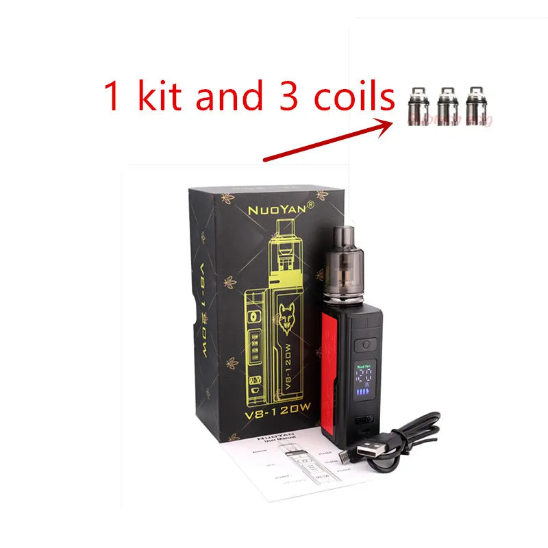 Smoke E5 Kit 120W Vape Box Mod con atomizzatore serbatoio Pod da 2.5ml 1800mAh batteria integrata schermo OLED sigaretta elettronica vaporizzatore penna Vape