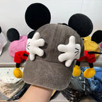Berretto da Baseball con Orecchie da Topo Ragazze Cartoon Anime Stile Y2K