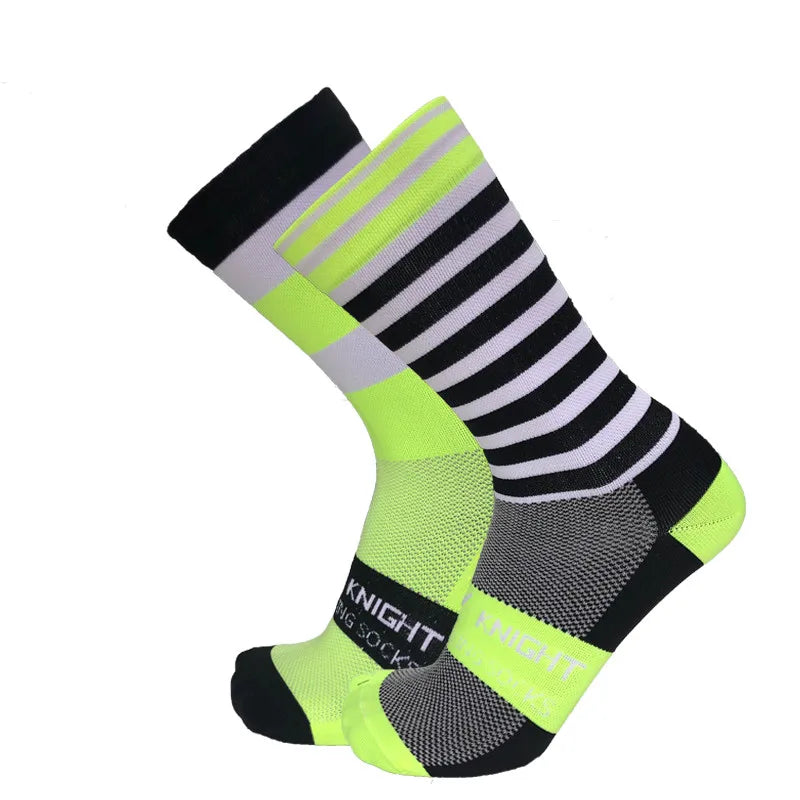 5/10 pairs of men's and women's cycling sports socks randomly mixed breathable sweat absorbing worn externally