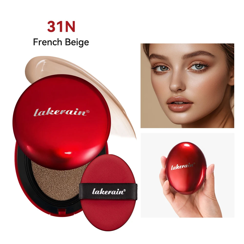 Long-lasting Coverage Foundation Sun Protection Cushion Foundation Semi-Matte Finish 72-Hour Wear Face Base Makeup Cosmetics