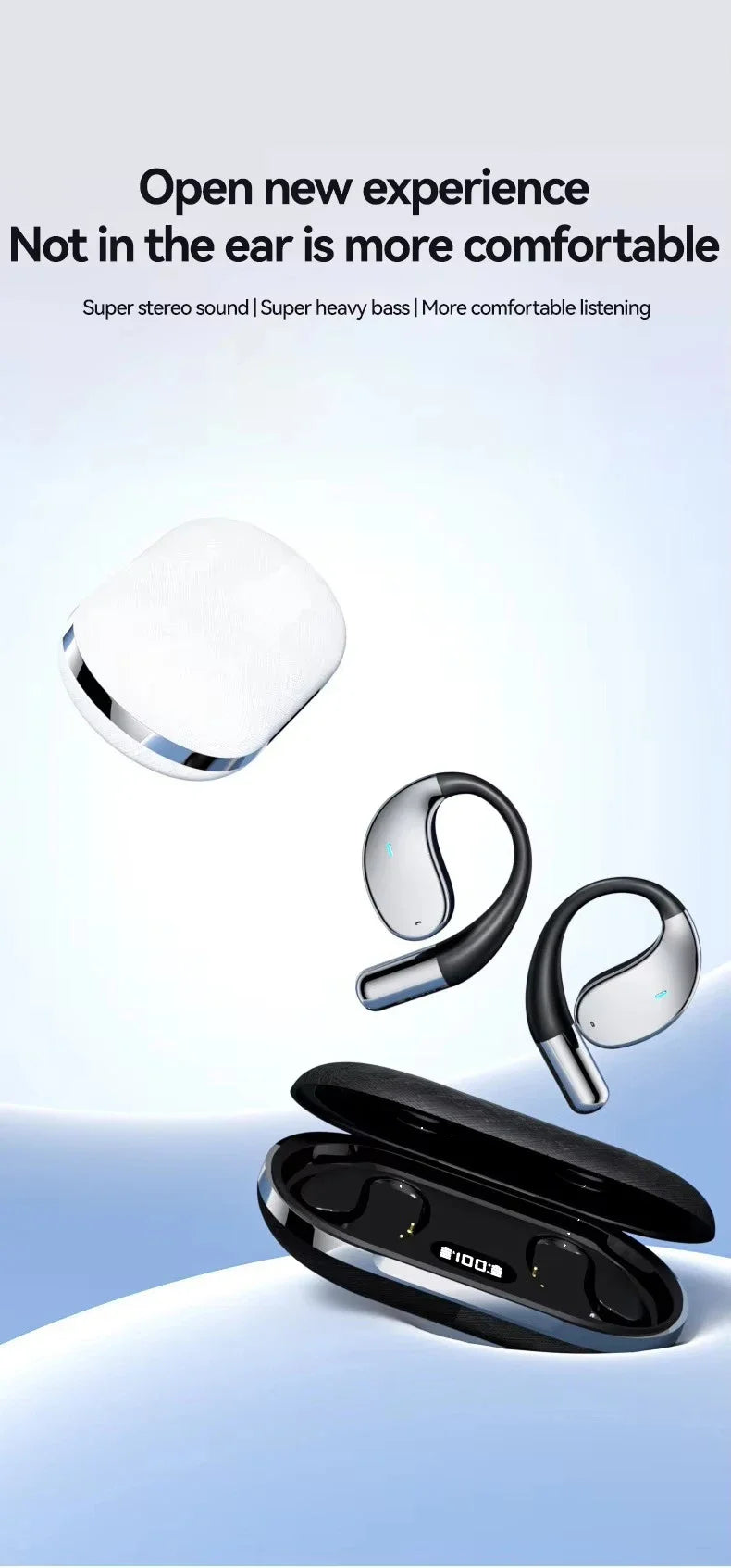 EARDECO Business Auriculares Cuffie Bluetooth Auricolari wireless Auricolari Bass Stereo Cuffie sportive con microfono Audifonos