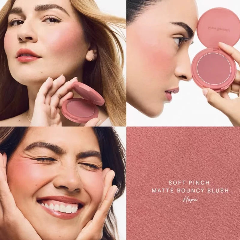Set di blush Rare Beauty: Blush liquido effetto purè di patate, Blush in polvere che esalta il colore della pelle, con texture fine, facile da applicare e sfumare.