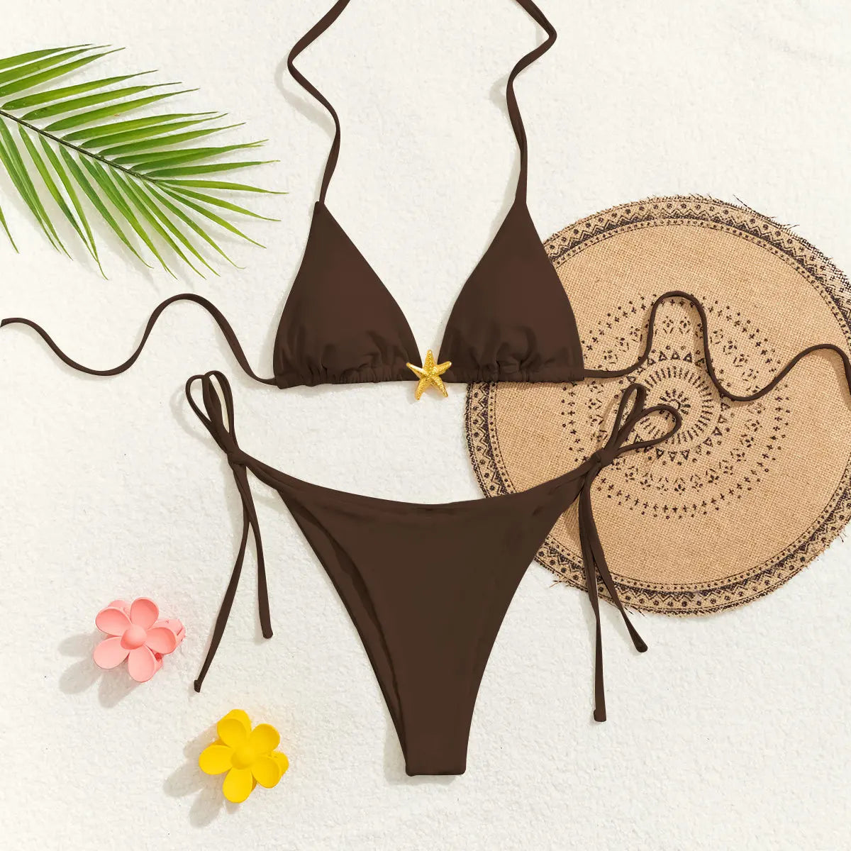 Nuovo Set Bikini Triangolo 2026 - Costume da Bagno Push-Up con Stampa Floreale e Slip Brasiliano