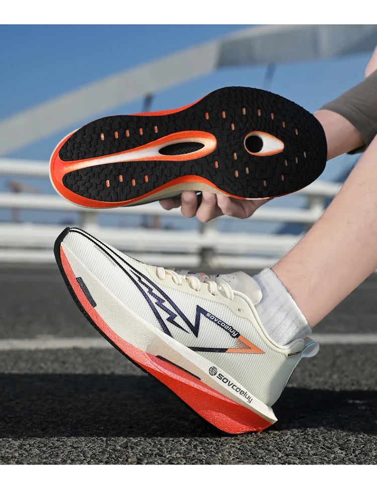 Scarpe da corsa Carbon Board Specialità Maratona Uomo Sport Traspirante Leggero Donna Comodo Atletico Scarpe da ginnastica antiscivolo