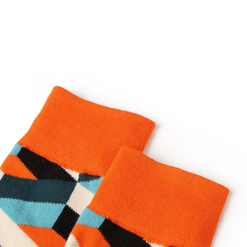5 pairs New Men Women Cotton Socks Casual Colorful Socks Crew Socks Street Skateboard Socks Happy Funny Harajuku Sox Meias