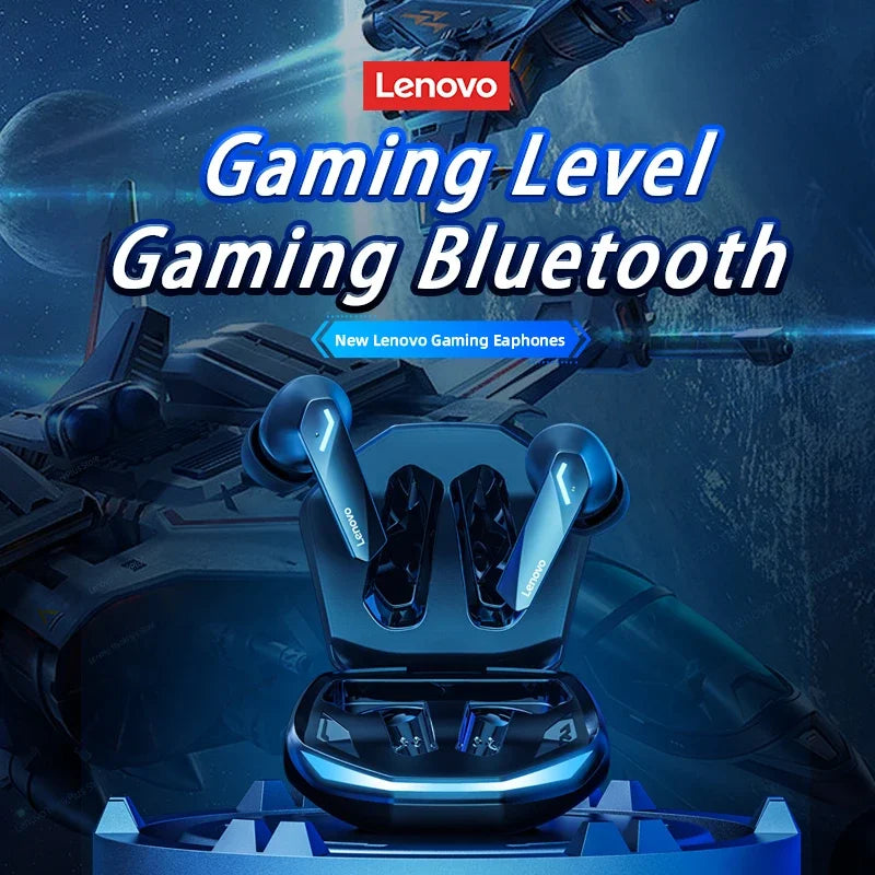 100% originale Lenovo GM2 Pro Bluetooth V5.3 TWS Auricolari wireless Stereo Sport Auricolari Gioco Musica Dual Mode Auricolare a bassa latenza