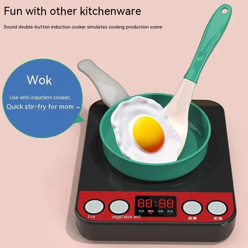 Set di giocattoli da cucina per bambini 59/69 pezzi Kit di accessori da cucina da gioco con pentole da gioco Padelle Fai finta di cibo Giocattolo da cucina Regalo per ragazze e ragazzi