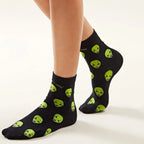 Calze Da Donna Cartoon Harajuku Cotone Skater Per Ragazze Streetwear Con Grafica A Righe Esclusive