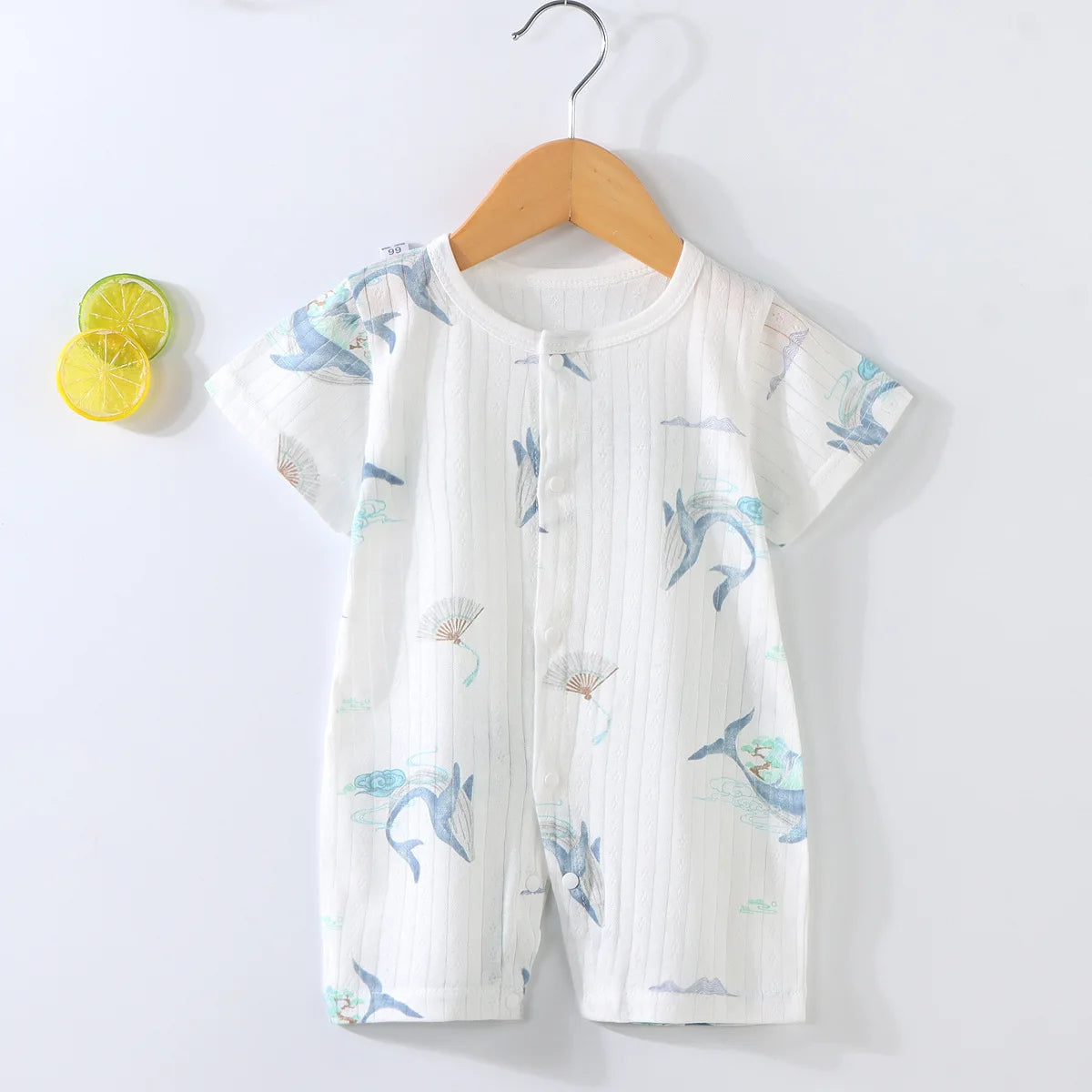 Tutine Neonato 2026 Nuove in Cotone Puro Estive per Bambini e Bambine, Pagliaccetti a Maniche Corte Sottili con Bretelle, Abbigliamento per Neonati