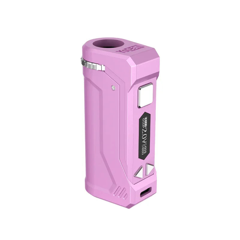 Originale Yocan UNI Pro Box Mod batteria integrata da 650mAh Display OLED 510 Thread 10 secondi sigaretta elettronica Pre-calore Vape
