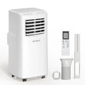 Condizionatore d'aria portatile per casa, ufficio, dormitorio, unità in plastica bianca con raffreddamento da 8000 BTU, telecomando, 3-in-1 AC/ventilatore/deumidificatore