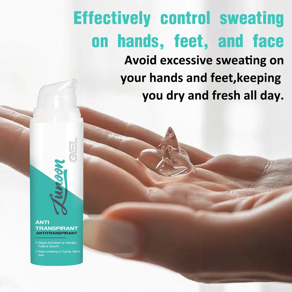 LUNOON 50ml Long-Lasting Antiperspirant Lotion | Stop Sweat on Hands, Feet & Face | 72H Dry & Fresh Skin | Travel-Friendly