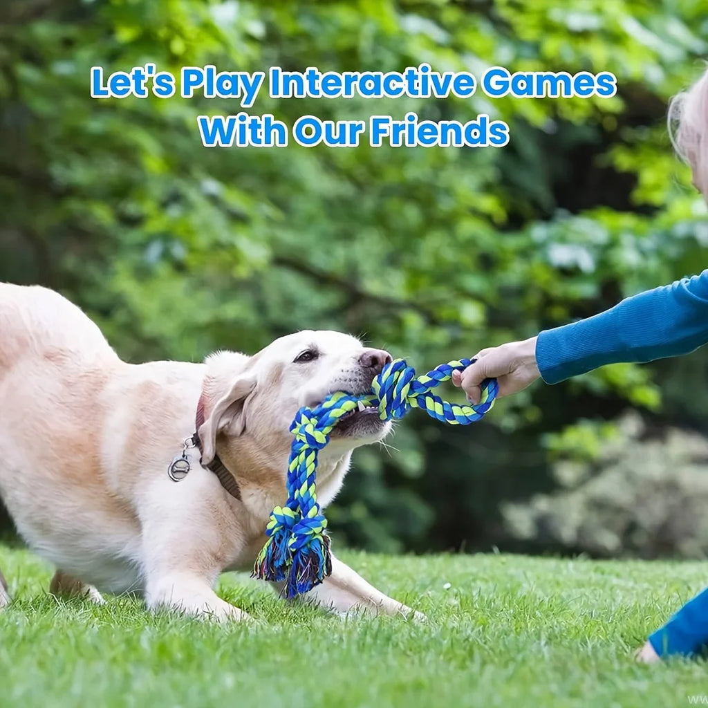 Medium and Large Dog Dog Toys for Medium and Large Dogs, Teeth Cleaning Dog Rope Toys for Large and Medium Bully Chewing