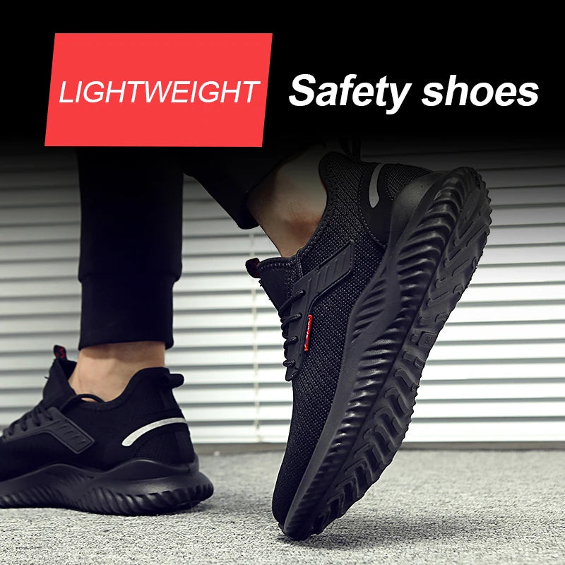 Sneakers da lavoro scarpe con punta in acciaio scarpe antinfortunistiche da uomo scarpe da lavoro antiforatura stivali moda indistruttibile calzature sicurezza