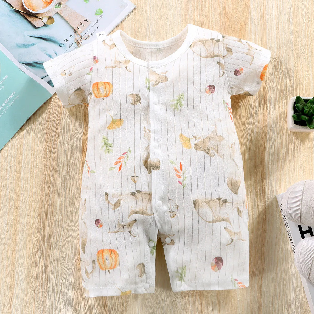 Tutine Neonato 2026 Nuove in Cotone Puro Estive per Bambini e Bambine, Pagliaccetti a Maniche Corte Sottili con Bretelle, Abbigliamento per Neonati