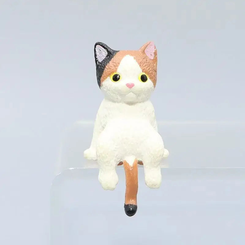 Kawaii DIY Edge Cat Miniature Ornaments Kitten Figurines Simulation Resin Cat Cartoon Cat Car Interior Accessories Model Gifts