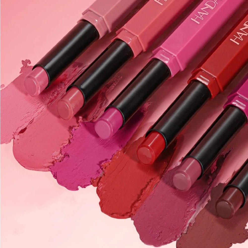 6 Colors Matte Lipstick Long-Lasting Non-Stick Cup Waterproof Nude Deep Red Lipstick Sexy Red Velvet Lip Gloss Women Makeup