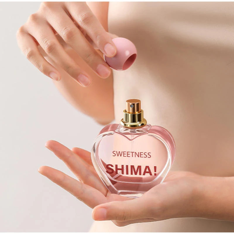 Creative Brand Unisex Heartshaped Perfume Fresh Natural Orange Berry Woody Rose Light Perfume Sweet Girlish Love Fragrance Spray