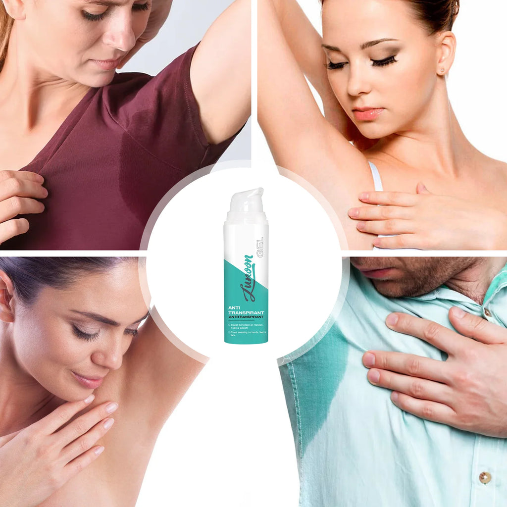 LUNOON 50ml Long-Lasting Antiperspirant Lotion | Stop Sweat on Hands, Feet & Face | 72H Dry & Fresh Skin | Travel-Friendly