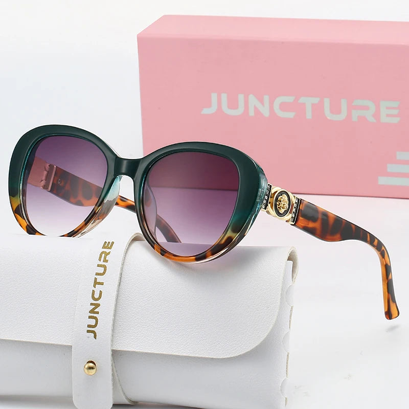 JUNCTURE Fashion Women Sunglasses dress up Sun Glasses Big frame Gradient Lady Glasses Party Holiday Gifts Sunglasses for Women