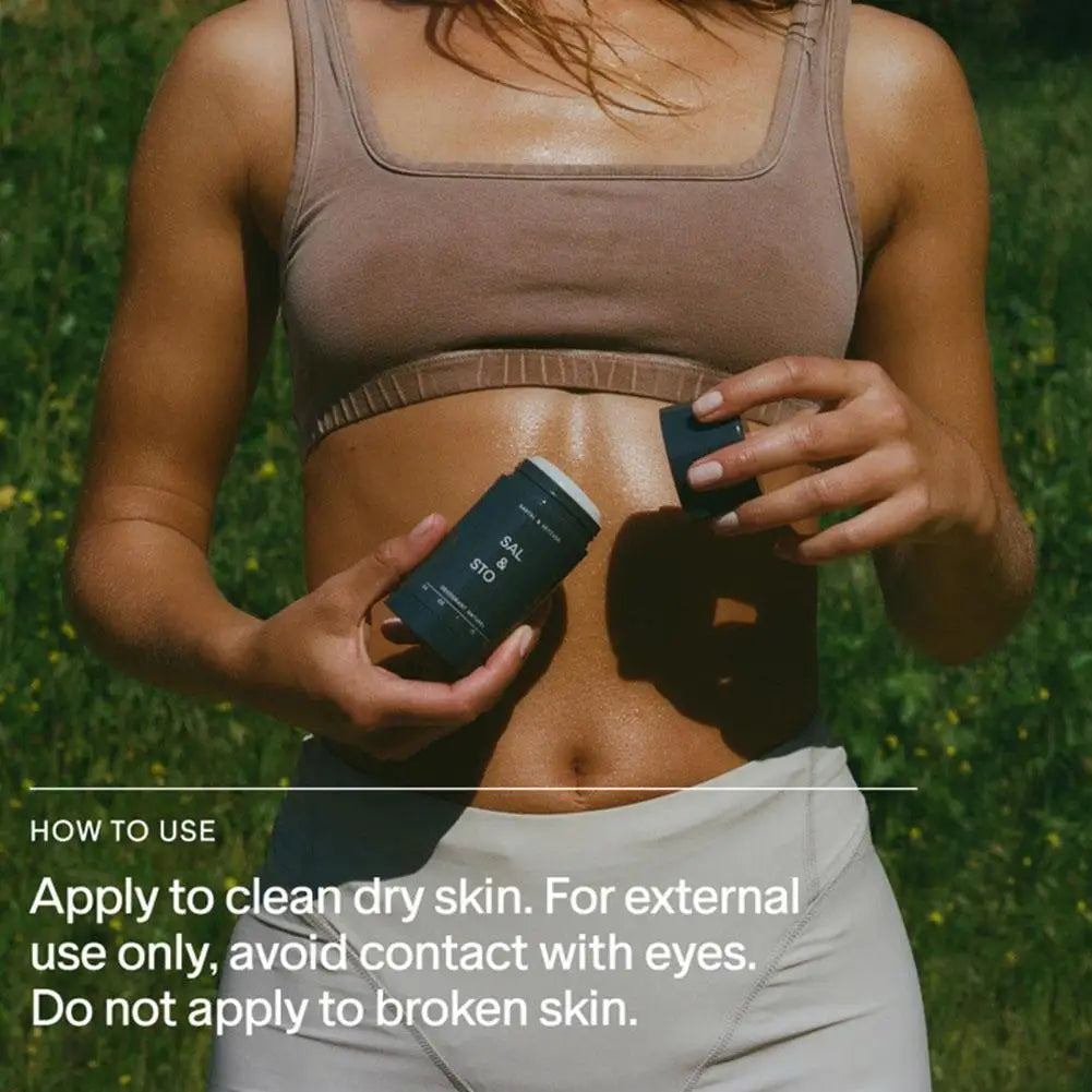 SALT&STONE Fragrance Deodorant Stick Long-lasting Scent Sandalwood Fragrance Refreshing Non-sticky Underarm Care Eliminates Odor