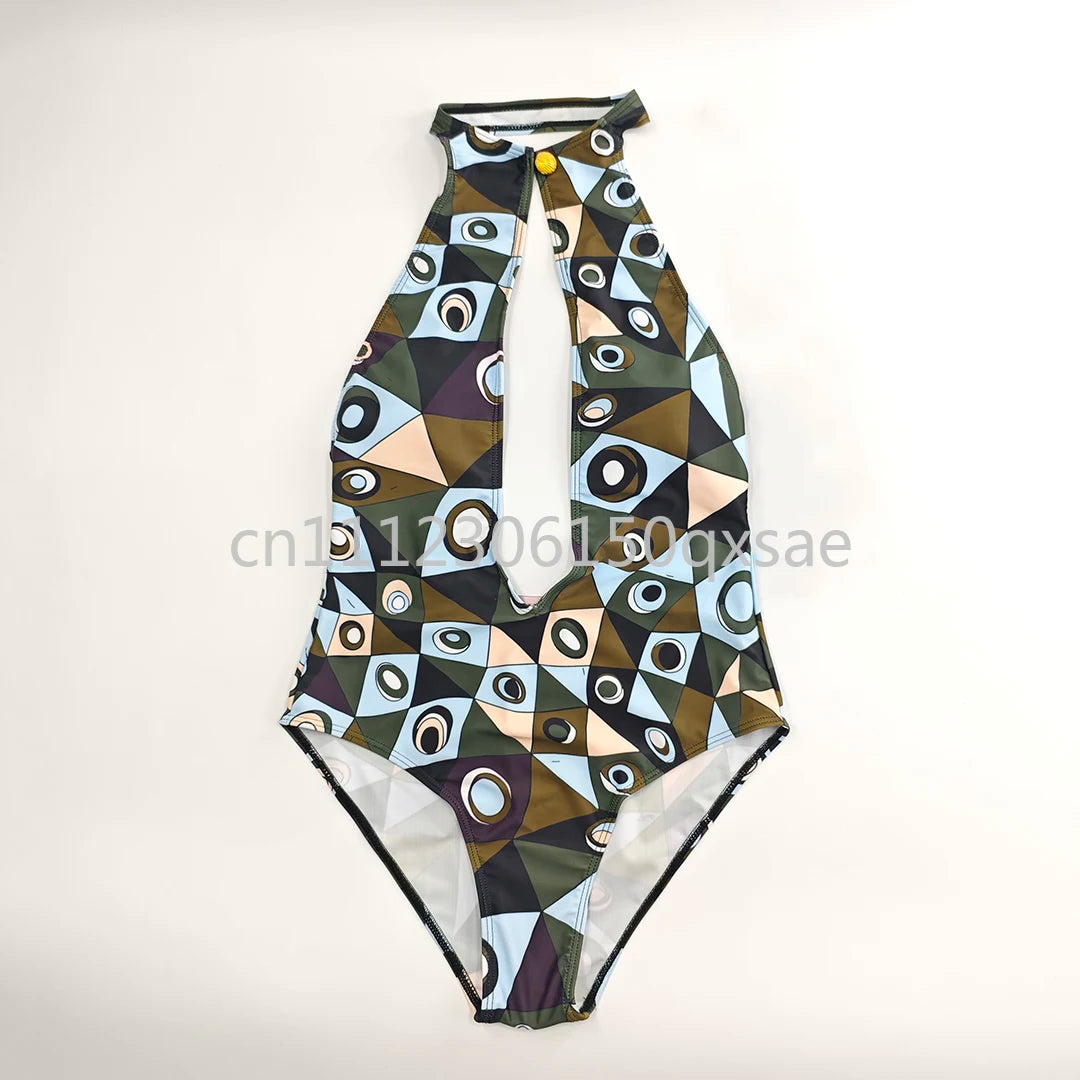 Costumi da bagno da donna rosa con foulard e logo a lettere, set bikini con foulard e fascia per capelli, abbigliamento da spiaggia