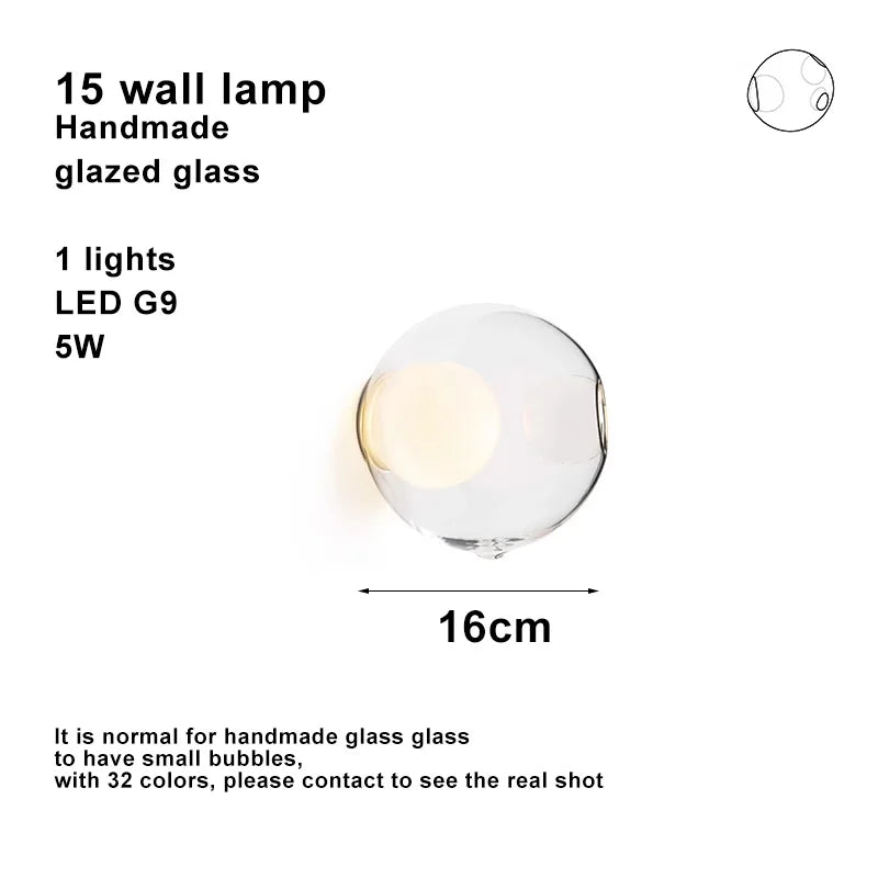 Modern LED home interior lighting ceiling chandelier, coloured glass lustre, dimmable, suitable for living room and staircase