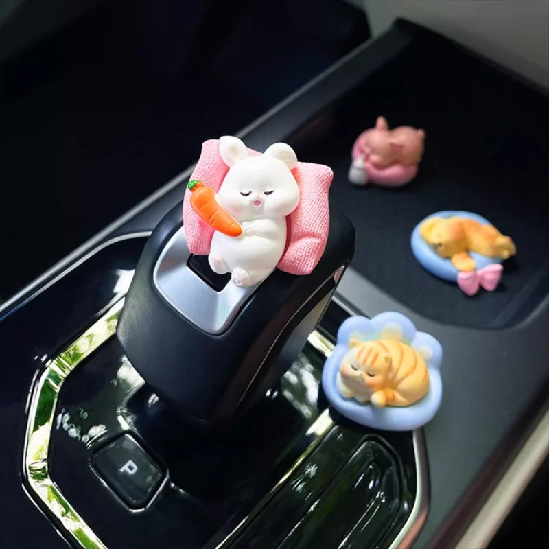Simpatici accessori per auto Divertente ornamento animale Kawaii Schermo di controllo centrale automatico Decorazione specchietto retrovisore Accessori auto Interni