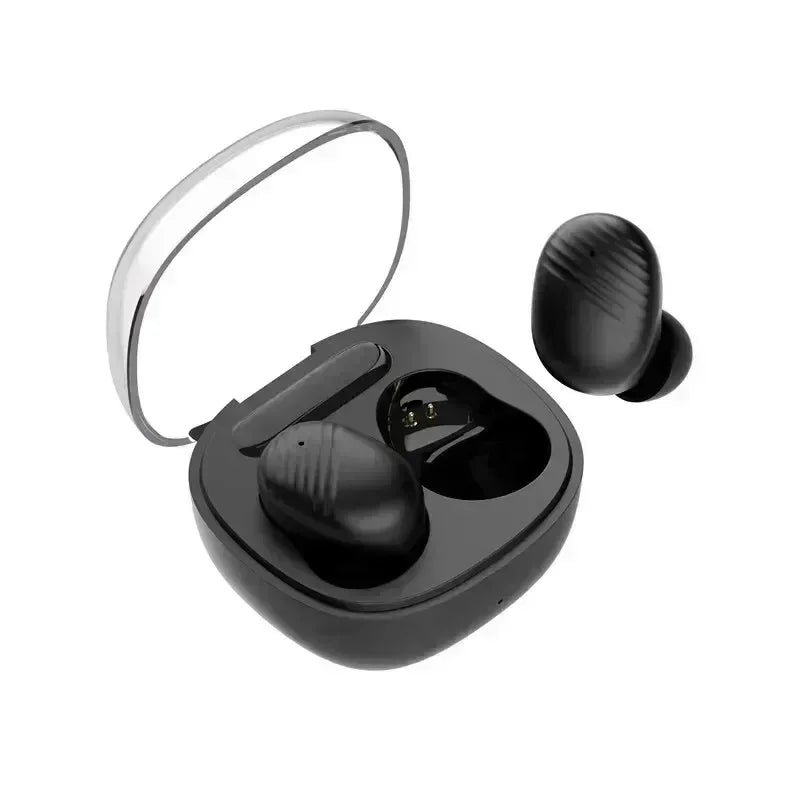 Auricolari Bluetooth TWS, cuffie wireless con cancellazione del rumore e microfono, compatibili con smartphone.