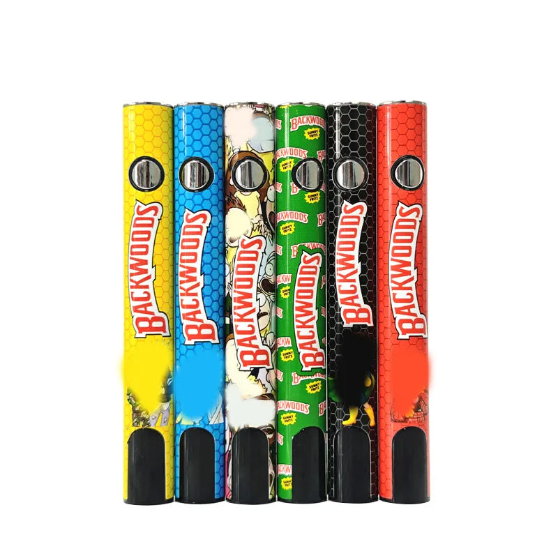 5-20 pezzi Backwoods 510 Batteria Vape Pen Display LCD Capacità 1100mAh Tipo-C 1.8V - 4.2V Sigaretta elettronica a tensione regolabile