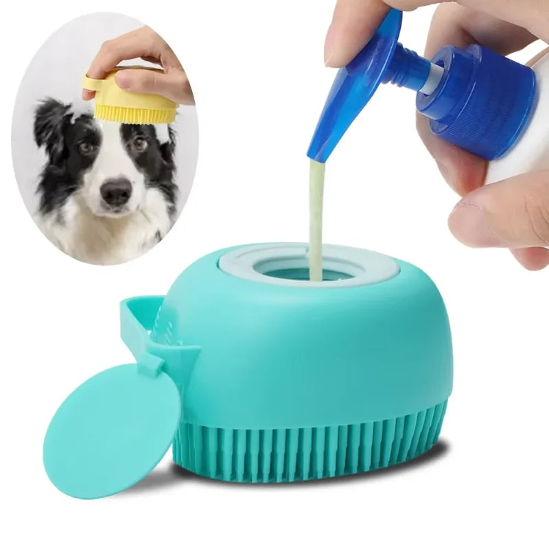 Accessori per Animali Domestici: Spazzola Massaggiante per Shampoo Cani e Gatti, Pettine Massaggiante per Cuccioli, Spazzola Morbida per la Toelettatura e il Bagno