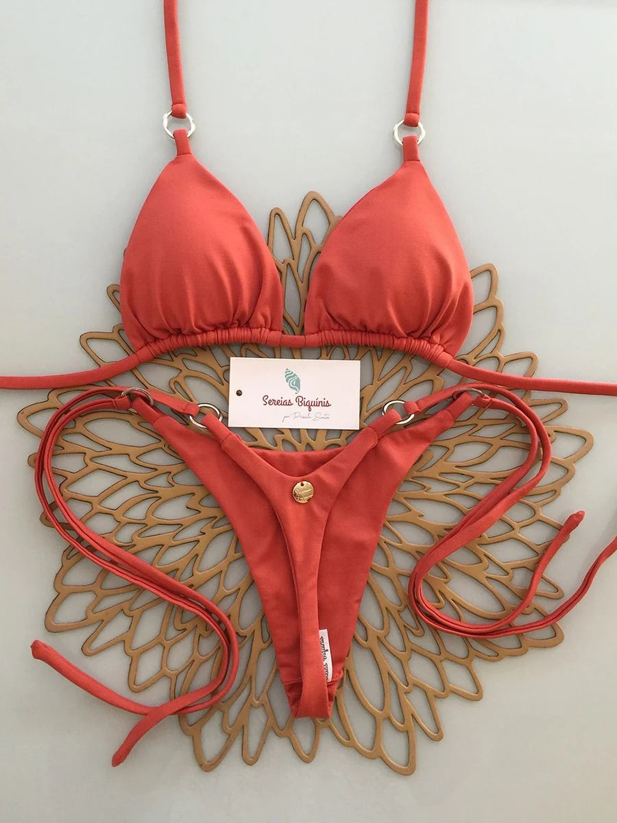 Micro Bikini 2026 Push Up Donna Costumi da Bagno Sexy Brasiliani Set Bikini Perizoma Stampa Biquini Abbigliamento Mare Estivo