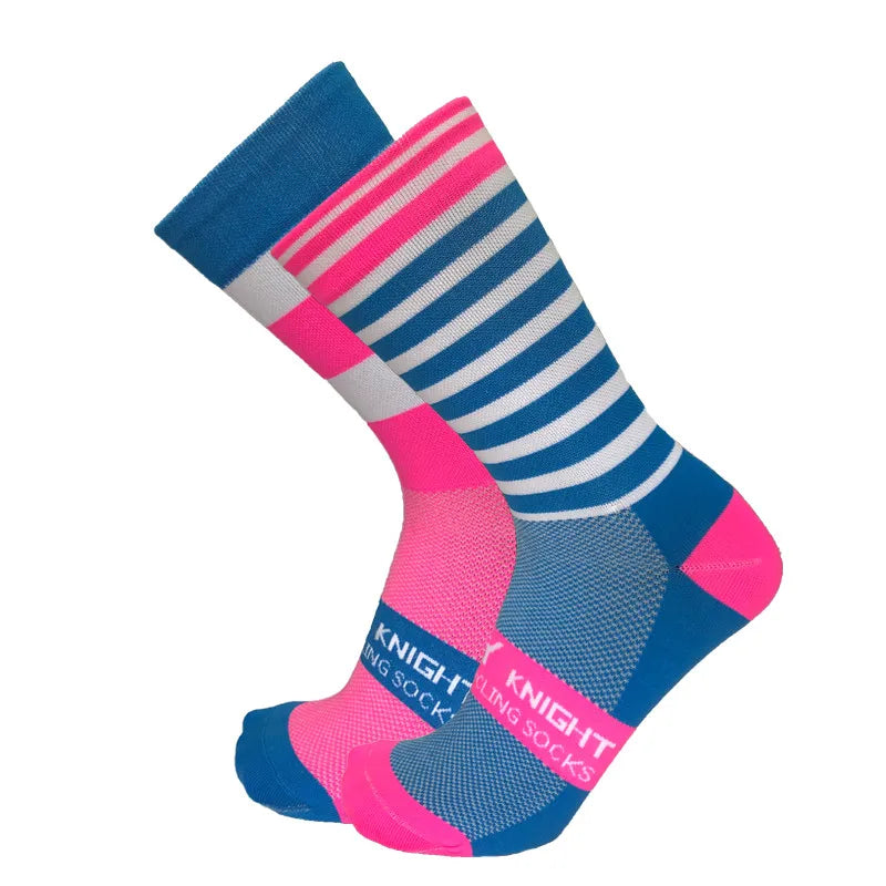 5/10 pairs of men's and women's cycling sports socks randomly mixed breathable sweat absorbing worn externally