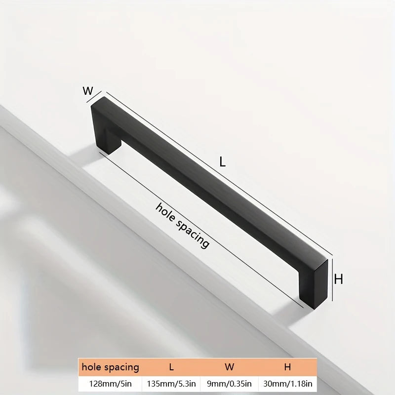 1/10pcs Furniture Pull Handle Kitchen Door Handle Drawer Pull Handle Aluminum Alloy Wardrobe Pull Handle Furniture Hardware