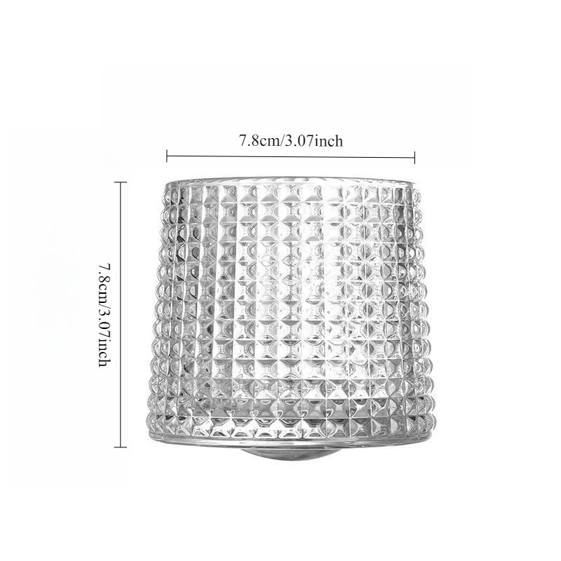 Bicchiere da whisky creativo girevole, bicchiere da birra per la casa, bicchiere da vino a strisce personalizzato anti-ribaltamento, bicchieri da whisky