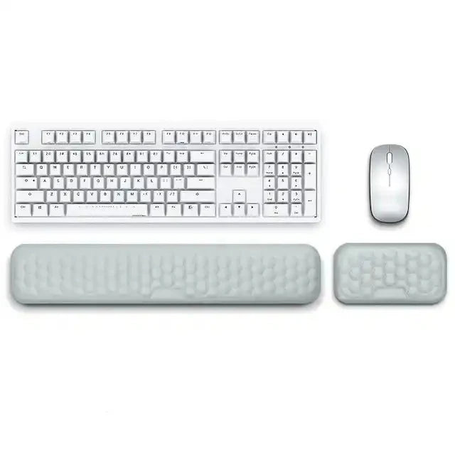 Poggiapolsi Memory Foam 2 In 1 Per Tastiera E Mouse Ergonomico