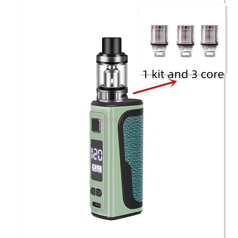 Smoke E5 Kit 120W Vape Box Mod con atomizzatore serbatoio Pod da 2.5ml 1800mAh batteria integrata schermo OLED sigaretta elettronica vaporizzatore penna Vape