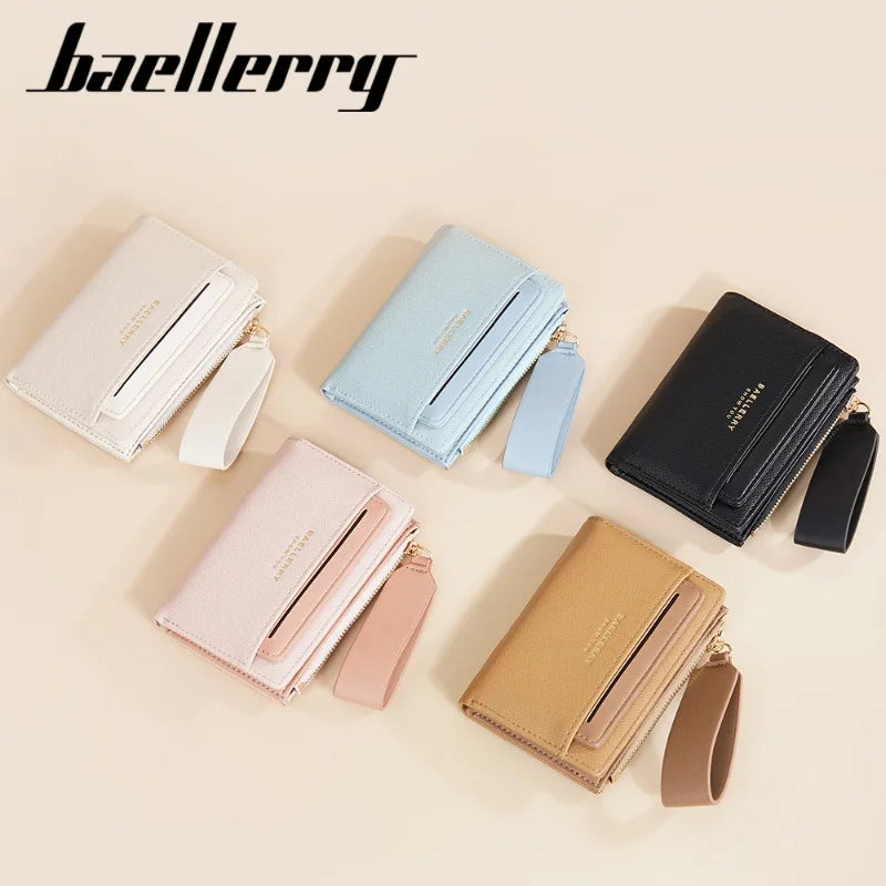 Portafoglio di Lusso Baellerry per Donne, Elegante Portamonete Sottile in Pelle PU con Scomparti Multipli per Carte
