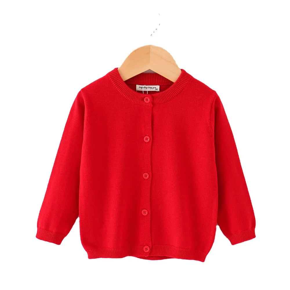 Vestiti per ragazze autunnali Cardigan casual per bambini Solido punto aperto Ragazzi Cappotti morbidi Maglioni per bambini Giacche in maglia per bambini Manica intera