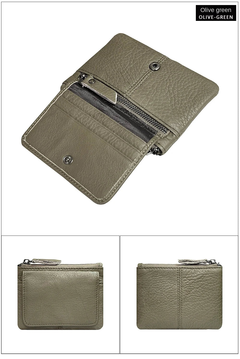 Nuova borsa per carte da donna e da uomo in pelle di mucca Portamonete Porta carte di credito sottile Portafoglio per uomo e donna Tasca per carta d'identità