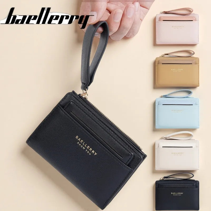 Portafoglio di Lusso Baellerry per Donne, Elegante Portamonete Sottile in Pelle PU con Scomparti Multipli per Carte