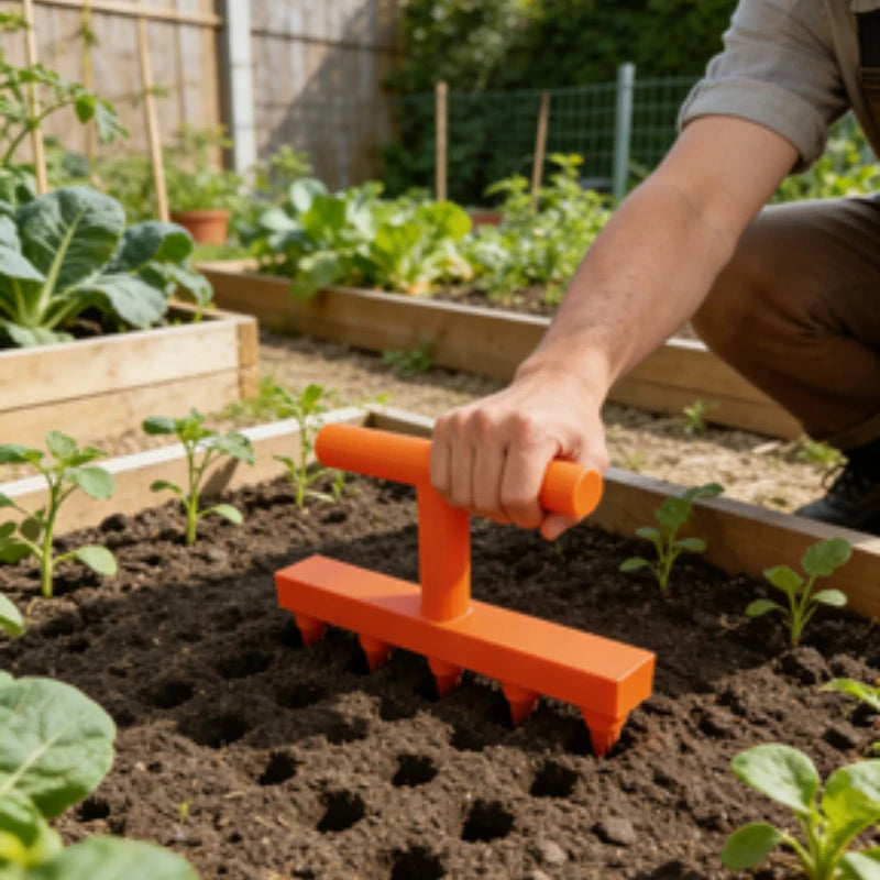 Seminatrice da Giardino per la Semina di Ortaggi e Fiori, Strumento per Semina di Piantine da Balcone